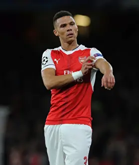 Arsenal V PFC Ludogorets Razgrad 2016-17 Prints: Arsenal's Kieran Gibbs in Action during the 2016-17 UEFA Champions League Match against Ludogorets at Emirates