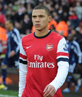 Arsenal V West Bromwich Albion 2012-13 Prints: Arsenal's Kieran Gibbs in Action during the Arsenal vs