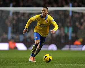 Aston Villa V Arsenal 2013-14 Prints: Arsenal's Kieran Gibbs in Action against Aston Villa (2013-14 Premier League)