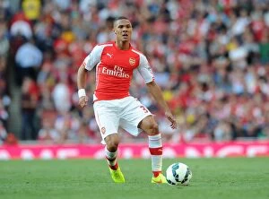 Images Dated 16th August 2014: Arsenal's Kieran Gibbs in Action Against Crystal Palace (2014/15)