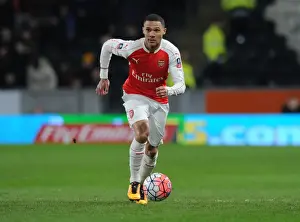 15/16 Hull City V Arsenal FA Cup Prints: Arsenal's Kieran Gibbs in Action during FA Cup Fifth Round Replay vs Hull City