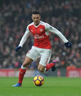 Images Dated 11th February 2017: Arsenal's Kieran Gibbs in Action against Hull City (2016-17)
