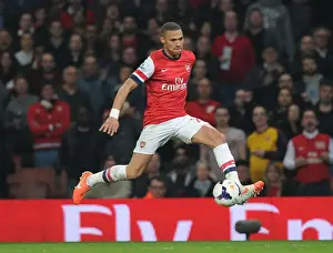 Arsenal V Manchester City 2013/14 Prints: Arsenal's Kieran Gibbs in Action Against Manchester City (2013/14)