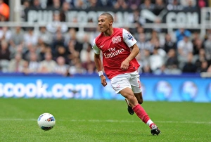 Arsenal's Kieran Gibbs in Action against Newcastle United, Premier League 2011-12