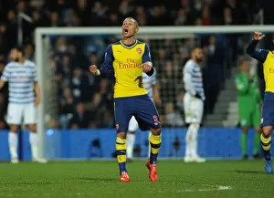Queens Park Rangers V Arsenal 2014-15 Prints: Arsenal's Kieran Gibbs in Action against Queens Park Rangers (2015)