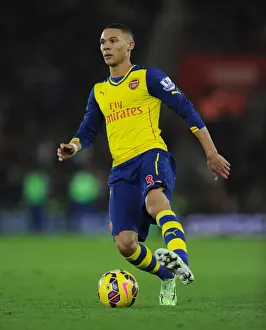 Southampton V Arsenal 2014-15 Prints: Arsenal's Kieran Gibbs in Action against Southampton (Premier League 2014-15)
