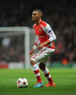 Arsenal V Anderlecht 2014/15 Prints: Arsenal's Kieran Gibbs in Action during UEFA Champions League Match against RSC Anderlecht (2014/15)
