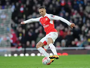 Arsenal V Burnley FA Cup 4th Rd 2016 Prints: Arsenal's Kieran Gibbs Celebrates FA Cup Victory Over Burnley