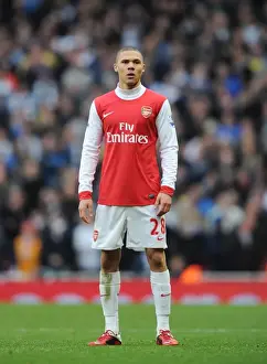 Arsenal V Leeds United FA Cup 2010-11 Prints: Arsenal's Kieran Gibbs in FA Cup Action against Leeds United at Emirates Stadium