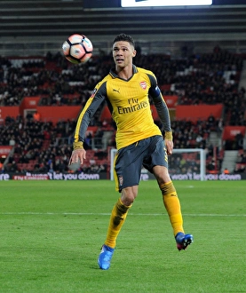 Arsenal's Kieran Gibbs in FA Cup Action against Southampton