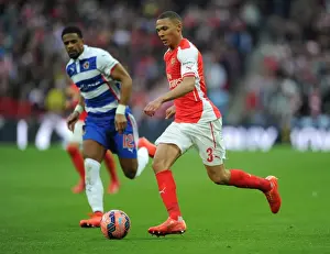 Reading V Arsenal FA Cup Semi Final 2014/15 Prints: Arsenal's Kieran Gibbs Faces Off Against Gareth McCleary in Intense FA Cup Semi-Final Clash