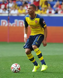 New York Red Bulls V Arsenal 2014-15 Prints: Arsenal's Kieran Gibbs Faces Off Against New York Red Bulls in Pre-Season Friendly