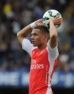 Arsenal's Kieran Gibbs Goes Head-to-Head with Chelsea at Stamford Bridge (2014-15 Premier League)