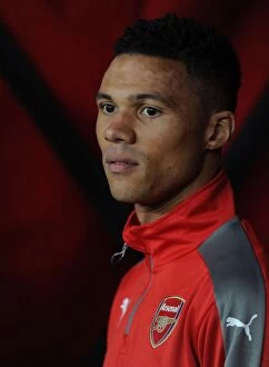 Images Dated 25th October 2016: Arsenal's Kieran Gibbs Readies for Arsenal vs. Reading EFL Cup Clash