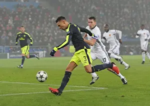 FC Basel V Arsenal 2016-17 Prints: Arsenal's Kieran Gibbs Scores First Goal Against FC Basel in 2016-17 UEFA Champions League
