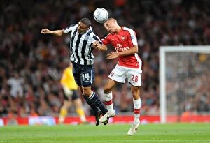 Arsenal v West Bromwich Albion - Carling Cup 2009-10 Collection: Arsenal's Kieran Gibbs Scores Twice Against West Brom in Carling Cup Clash