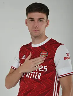 Arsenal's Kieran Tierney at 2020-21 First Team Training