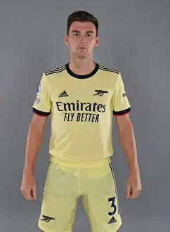 Arsenal's Kieran Tierney at 2021-22 Arsenal Team Photocall