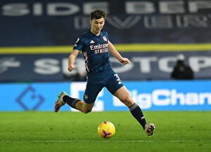Images Dated 22nd November 2020: Arsenal's Kieran Tierney in Action: Leeds United vs Arsenal, Premier League 2020-21