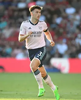 Arsenal's Kieran Tierney in Action against AFC Bournemouth in 2022-23 Premier League