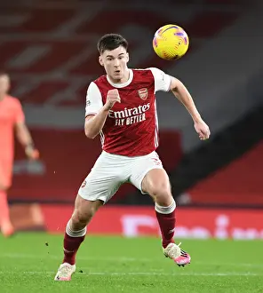 Arsenal's Kieran Tierney in Action: Arsenal v Southampton (Premier League 2020-21)