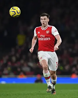 Arsenal's Kieran Tierney in Action during Arsenal v Southampton Premier League Match