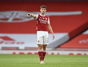 Arsenal's Kieran Tierney in Action: Arsenal vs. Watford, Premier League 2019-2020