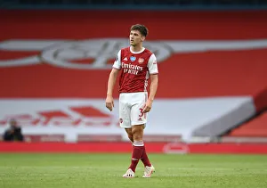 Arsenal's Kieran Tierney in Action: Arsenal vs. Watford, Premier League 2019-2020
