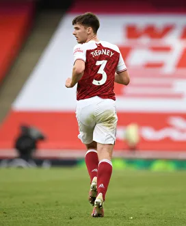Arsenal's Kieran Tierney in Action: Arsenal vs. Watford, Premier League 2019-2020