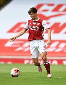 Arsenal's Kieran Tierney in Action: Arsenal vs. Watford, Premier League 2019-2020
