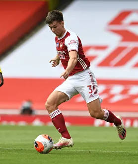 Arsenal's Kieran Tierney in Action: Arsenal vs. Watford, 2019-20 Premier League
