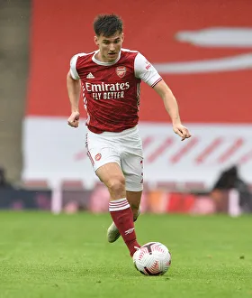 Arsenal's Kieran Tierney in Action: Arsenal vs. Sheffield United (2020-21) - Emirates Stadium