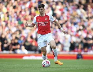 Arsenal V Wolverhampton Wanderers 2022-23 Prints: Arsenal's Kieran Tierney in Action: Arsenal vs