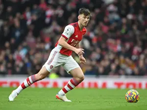 Arsenal's Kieran Tierney in Action: Arsenal vs Burnley, Premier League 2021-22