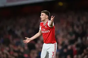 Arsenal V Crystal Palace 2019-20 Prints: Arsenal's Kieran Tierney in Action: Arsenal vs Crystal Palace, Premier League 2019-20