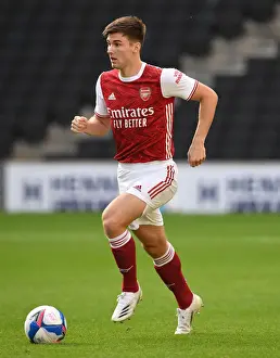 Arsenal's Kieran Tierney in Action: Arsenal vs MK Dons (2020-21)