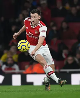 Arsenal's Kieran Tierney in Action: Arsenal vs Southampton, Premier League 2019-20