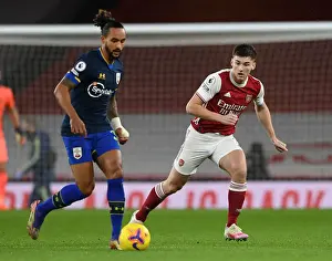 Arsenal's Kieran Tierney in Action: Arsenal vs Southampton (Premier League 2020-21)