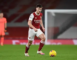 Arsenal V Southampton 2020-21 Prints: Arsenal's Kieran Tierney in Action: Arsenal vs Southampton (Premier League 2020-21)