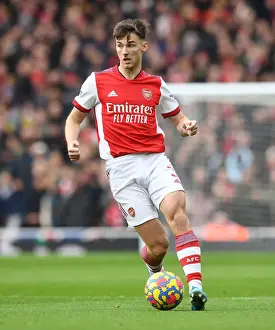 Arsenal's Kieran Tierney in Action Against Brentford in the Premier League