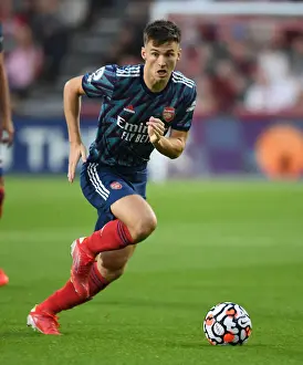 Arsenal's Kieran Tierney in Action: Brentford vs Arsenal, 2021-22 Premier League