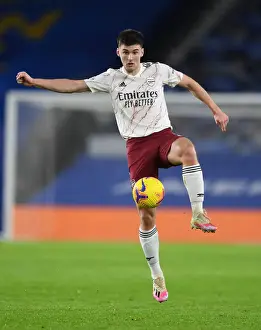 Arsenal's Kieran Tierney in Action: Brighton & Hove Albion vs Arsenal (Premier League 2020-21)