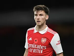 Arsenal's Kieran Tierney in Action during Carabao Cup Clash Against Brighton & Hove Albion