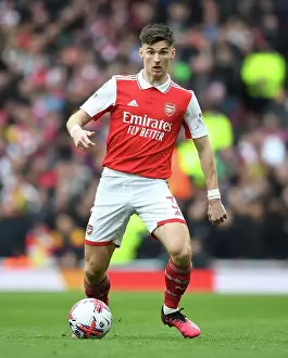 Arsenal V Crystal Palace 2022-23 Prints: Arsenal's Kieran Tierney in Action Against Crystal Palace in the Premier League