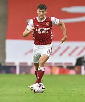 Arsenal's Kieran Tierney in Action at Emirates Stadium (2020-21) - Behind Closed Doors (Arsenal v Sheffield United)