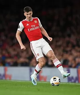 Arsenal v Standard Liege 2019-20 Collection: Arsenal's Kieran Tierney in Action during Europa League Match against Standard Liege