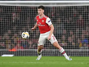 Arsenal's Kieran Tierney in Action during Europa League Match against Standard Liege