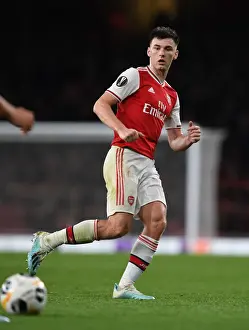 Arsenal's Kieran Tierney in Action during Europa League Match against Standard Liege