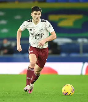 Everton V Arsenal 2020-21 Prints: Arsenal's Kieran Tierney in Action against Everton - Premier League 2020-21