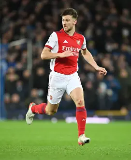 Everton V Arsenal 2020-21 Prints: Arsenal's Kieran Tierney in Action: Everton vs Arsenal (2020-21)